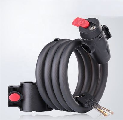 2022 Anty-Theft Bike Steel Cable Lock Portable Security Padlock dla rowerów górskich MTB