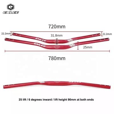 330g/353g Aluminiowy stopu rowerowego kierownicę 31.8*720/780mm dla miłośników rowerów górskich