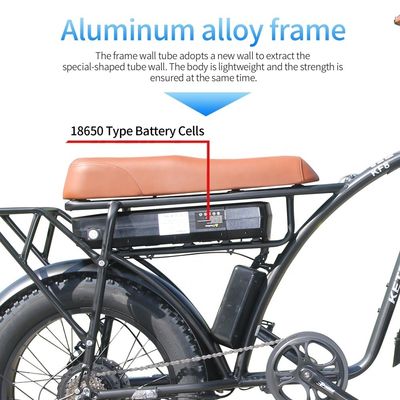 20-calowy rower elektryczny z tłustą oponą z pojemnością baterii 23AH i 7-stopniowym sprzętem w EU