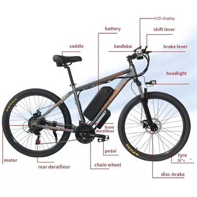 EU Warehouse 26&quot; Mountain E-Bike 250W Motor 18AH Bateria litowa Bezpłatna dostawa