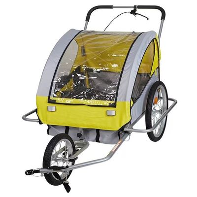 2021 Aluminium Bike Baby Trailer dla dzieci 2 posiadacze MTB 14' przednie koło i 20' tylne koła
