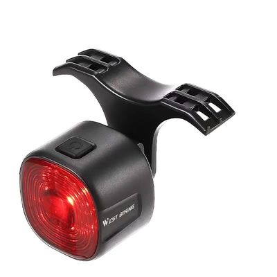 33*30*33mm WEST BIKING Światło hamulcowe rowerowe z LED sygnalizacji skrętu i ładowaniem typu C