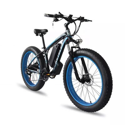 1000W Motor 18AH Akumulator 26&quot; Fat Tire Rower elektryczny zasięg na moc 31 60 km