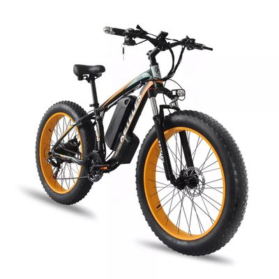 1000W Motor 18AH Akumulator 26&quot; Fat Tire Rower elektryczny zasięg na moc 31 60 km