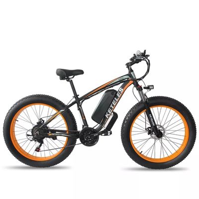 1000W Motor 18AH Akumulator 26&quot; Fat Tire Rower elektryczny zasięg na moc 31 60 km