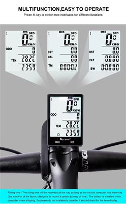 2.8 cali ABS Komputer rowerowy do lekkich ćwiczeń czujnik bezprzewodowy prędkościomierz przez Inbike