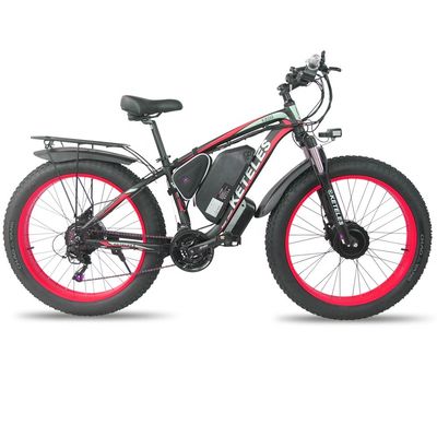 KETELES K800 Electric Fat Bike 1000W 17.5AH Bateria 26x4.0 cali Podwójny silnik Z napędem na dwa koła