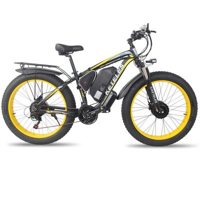 KETELES K800 Electric Fat Bike 1000W 17.5AH Bateria 26x4.0 cali Podwójny silnik Z napędem na dwa koła