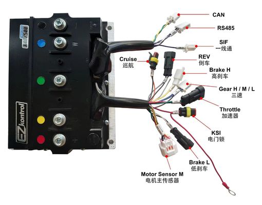 48V 27 Speed Brushless DC Controller z Bluetooth dla elektrycznych rowerów hybrydowych 3KW-20KW