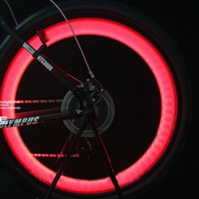 1 x przycisk z akumulatorem JWA Silicone Bike Light Frame dla kolorowych i zabawnych rowerów