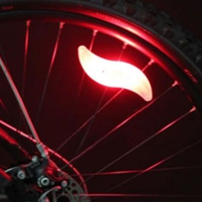 1 x przycisk z akumulatorem JWA Silicone Bike Light Frame dla kolorowych i zabawnych rowerów