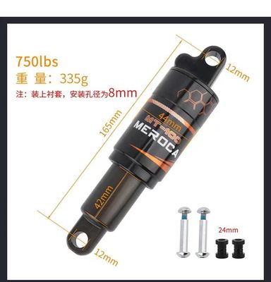 MEROCA MTB tylny amortyzator 125/150/165/190mm 750/850/1000LBS Oil Spring dla rowerów górskich