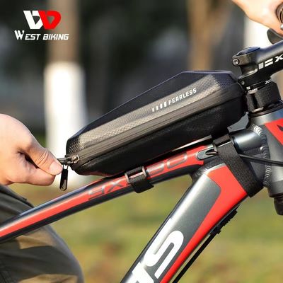 WEST BIKING 1-1.5L worek rowerowy wodoodporna EVA twarda powłoka i 145g dla ramy roweru drogowego