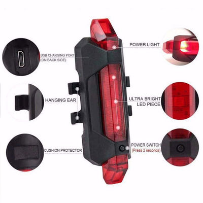 Światło z przodu Światło z tyłu USB LED Światło na rower rowerowy do cyklu górskiego