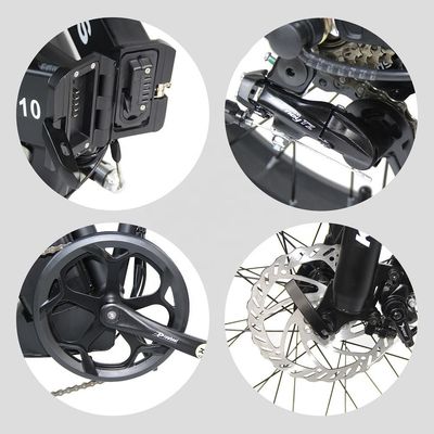 2024 Direct 20x4.0 Inch Fat Tire Folding E-Bike 1000W z 7 prędkościowymi biegami