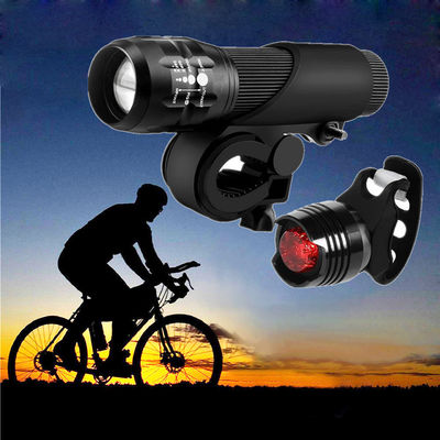 3 w 1 USB Wdrażalny LED wodoodporny Super Jasny Zoom Lampa tylna Światło 50g Waga