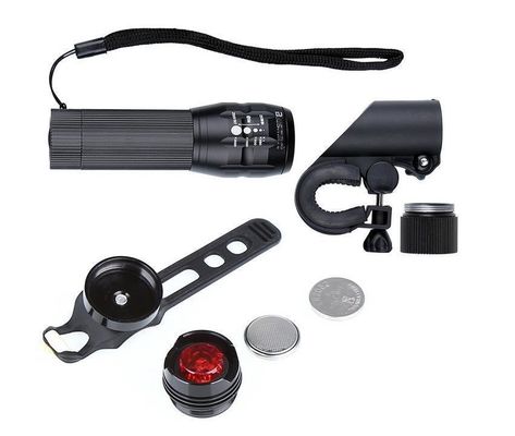 3 w 1 USB Wdrażalny LED wodoodporny Super Jasny Zoom Lampa tylna Światło 50g Waga