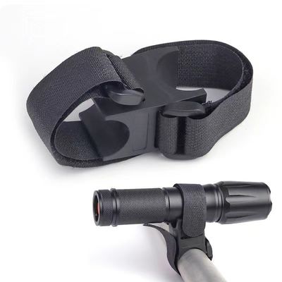 Czarny rower LED Torch Rotation Bracket Flashlight Stand dla 28-40mm Bike Light