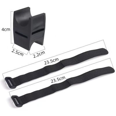Czarny rower LED Torch Rotation Bracket Flashlight Stand dla 28-40mm Bike Light