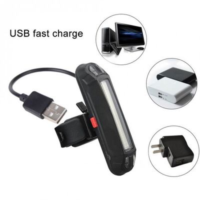 USB Ładowalna lampa LED koła rowerowego dla ABS PC