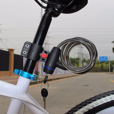 Przeciwkradzieżowy blokadę bezpieczeństwa rowerowego koła kablowego ze stali nierdzewnej do zamku motocykla rower MTB rower z 2 kluczami