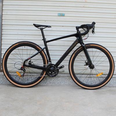 Węglowy ramy żwir rower 700C * 40C 11 prędkości APEX hydrauliczne hamulce dyskowe dla wyścigów drogowych