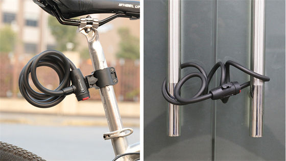 2022 Anty-Theft Bike Steel Cable Lock Portable Security Padlock dla rowerów górskich MTB