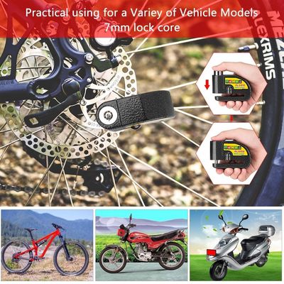 110dB Alarm wibracyjny Rower Zamek motocyklowy zabezpieczenie wodoodporne
