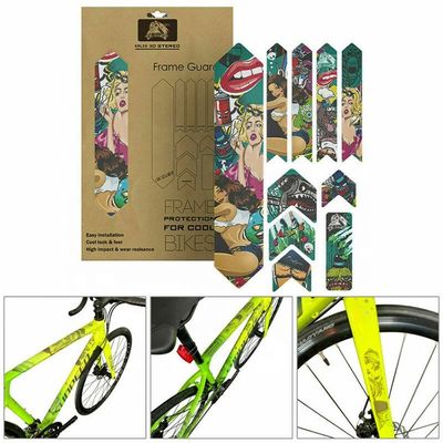 Naklejki rowerowe z PVC do ochrony ramy MTB przed poślizgiem i dostosowanej konstrukcji roweru drogowego