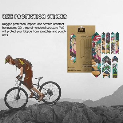 Naklejki rowerowe z PVC do ochrony ramy MTB przed poślizgiem i dostosowanej konstrukcji roweru drogowego