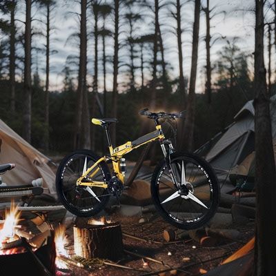 26 Inch Opp Bag 10 Pcs Mężczyźni Stalowy Mountain Bike z hamulcem dyskowym i aluminiowym widelcem