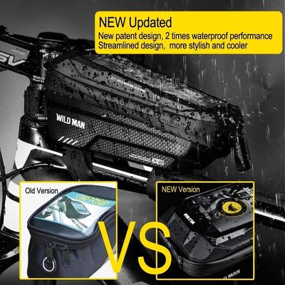 Wodoszczelny 6.6in Phone Case Touchscreen Bag for MTB Pack 1L Capacity Accessoires Rower