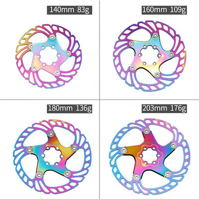 BMX RAINBOW 2021 Full CNC Road Bike Brake Disc 140/160/180/203mm Szybkie ochłodzenie