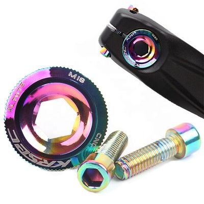 Kategoria CRANK 2021 Kolorowe części rowerowe z aluminium M18/M20 MTB Crankset Cover Screw