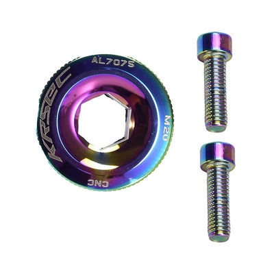 Kategoria CRANK 2021 Kolorowe części rowerowe z aluminium M18/M20 MTB Crankset Cover Screw