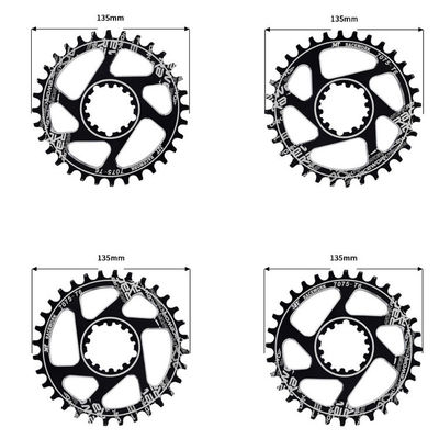 RACEWORK 32T 34T 36T 38T Zestaw z oponami dolnymi do MTB GXP 170 mm i 68 mm